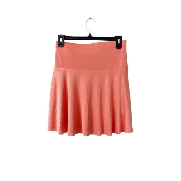 Free People Who’s That Burnt Coral Ruched Mini Skirt - Picture 5 of 6